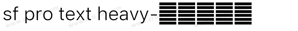 sf pro text heavy字体转换